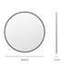 Oglindă de perete rotundă LØOP, Ø 60 cm