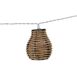 Ghirlanda usoara cu felinare din ratan