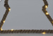Decor de Craciun LED, din iuta, 40 cm