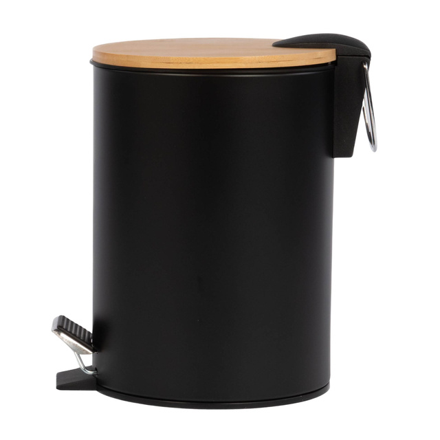 Coș de baie ZETRU, 3 l, cu capac din bambus