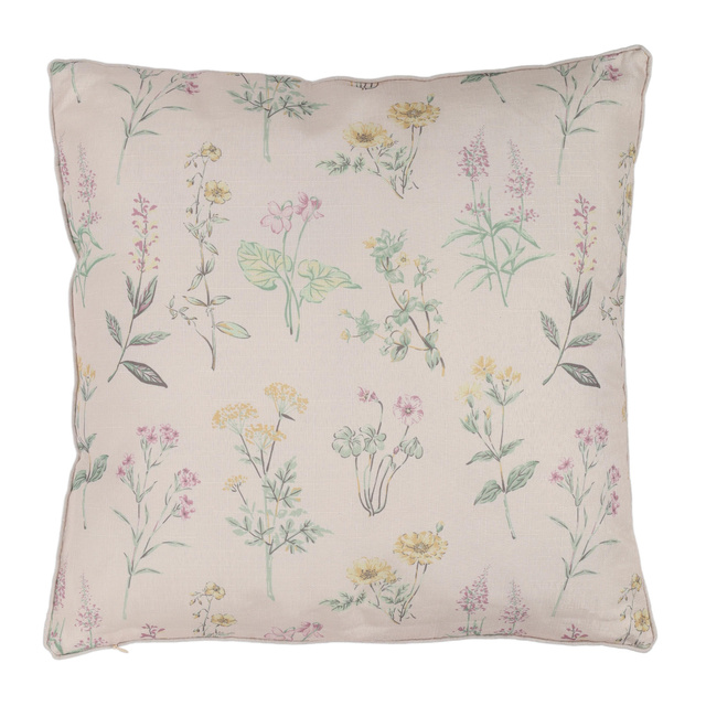 Perna decorativa cu model floral, 45 x 45 cm