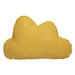 Pernă decorativă în formă de nor, galben, bumbac, 28 x 45 cm