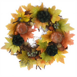 Coroană decorativă de toamnă, Ø 34 cm