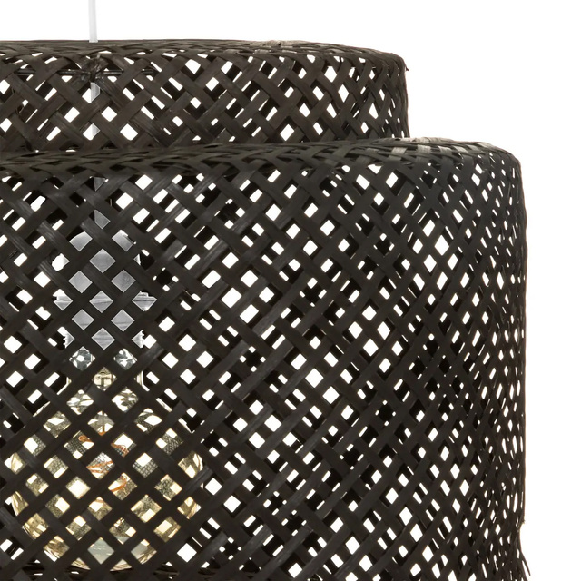 Lampă suspendată LIBY cu abajur din bambus, Ø 40 cm