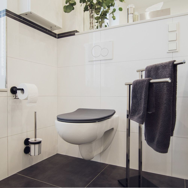 Capacul de toaletă Sedilo, duroplast, gri mat, WENKO