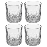 Set 4 pahare pentru whiskey CHARLES, 240 ml
