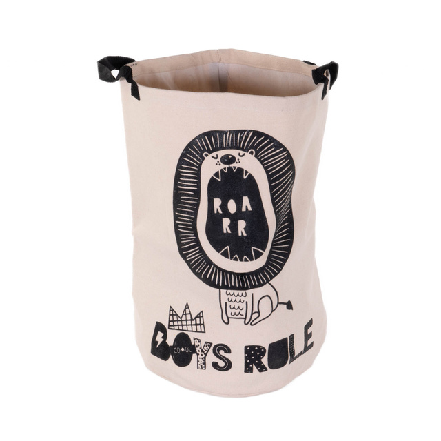 Geanta pentru jucarii sau rufe Safari, panza, Ø 30 cm