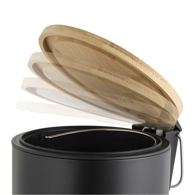 Coș de gunoi cu închidere moale, bambus, 3 l, MOBELLE