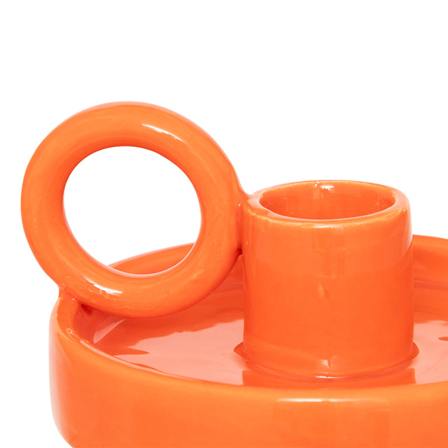 Suport de lumânare ceramic YUCATAN cu mâner mare