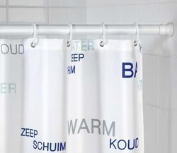 Baston telescopic pentru perdea de duș, Ø 2 cm, 70-115 cm, WENKO