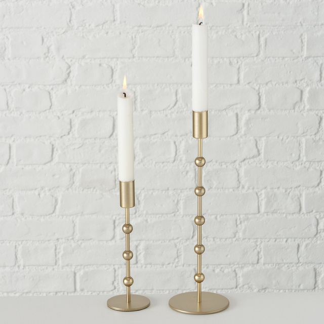 Un set de sfeșnice aurii, KIMBERLY