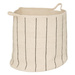 Set 2 coșuri pentru de depozitare Cosy, în dungi, din bumbac