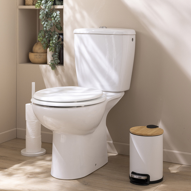 Coș de gunoi cu închidere moale, bambus, 3 l, MOBELLE