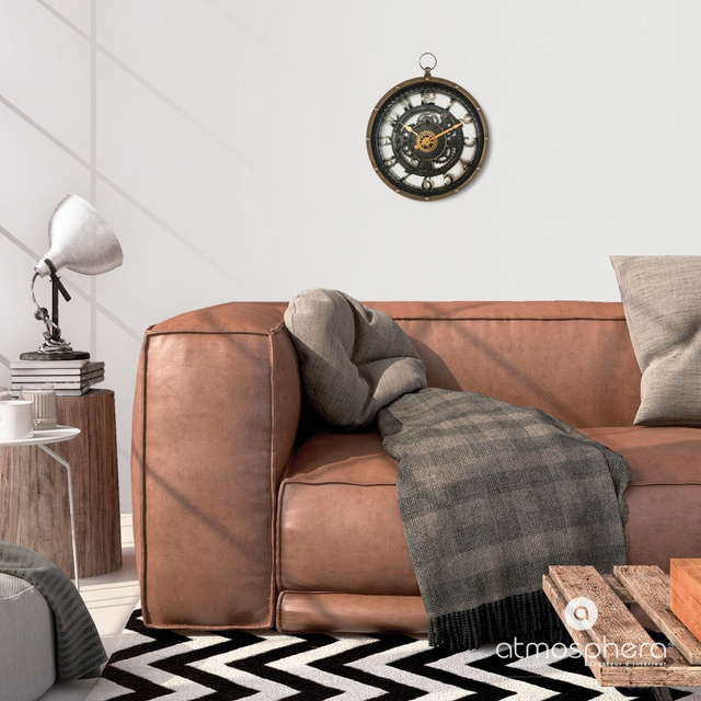 Ceas de perete cu mecanism MECA vizibil, Ø 27 cm