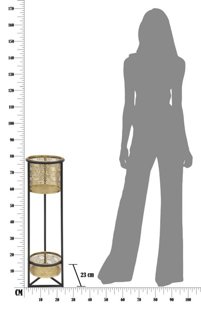 Suport pentru flori cu două etaje, Ø 23 x 80 cm