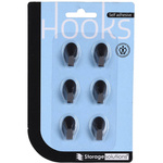 Cârlige autoadezive din oțel inoxidabil, 6 buc.