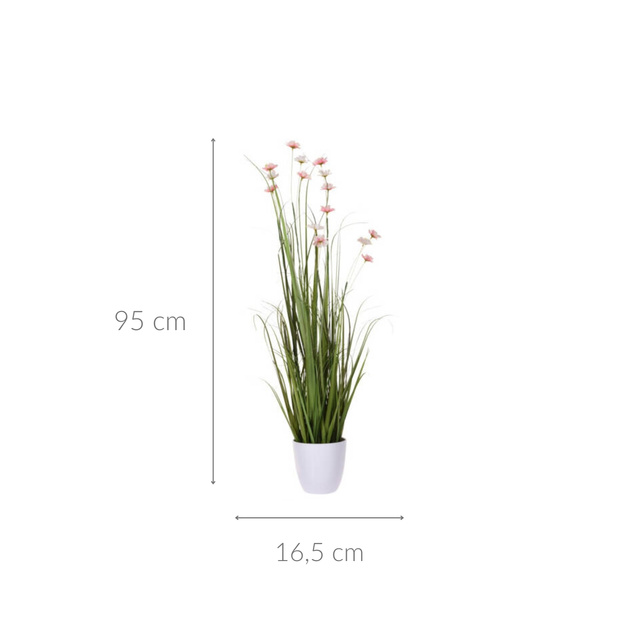 Floare artificială în ghiveci Flori de câmp, 95 cm