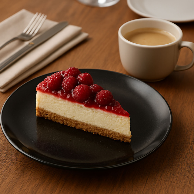 Farfurie desert ANIA BLACK, sticla, Ø 21cm