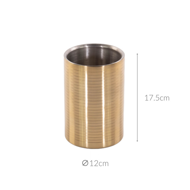 Frapiera din inox, Ø 12 cm, auriu