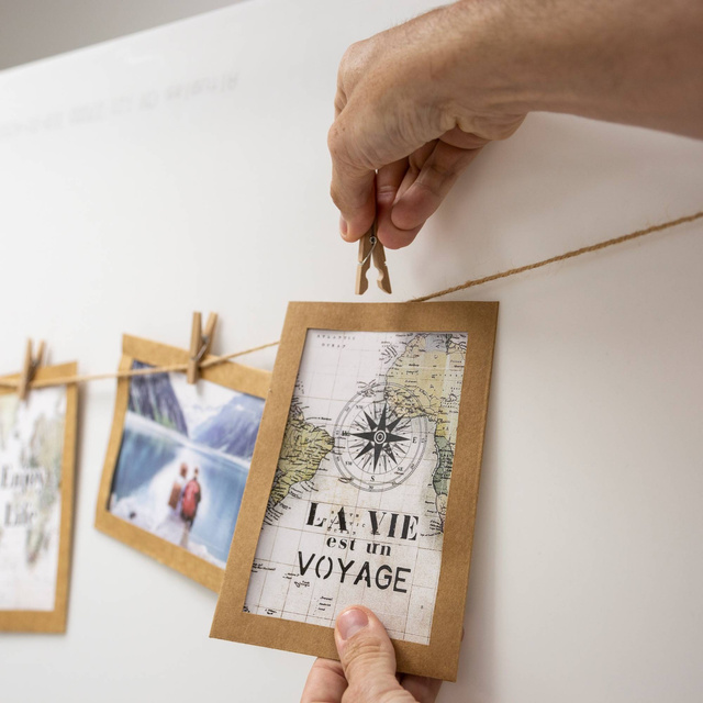 Rame foto 10x15cm, sfoară cu cleme