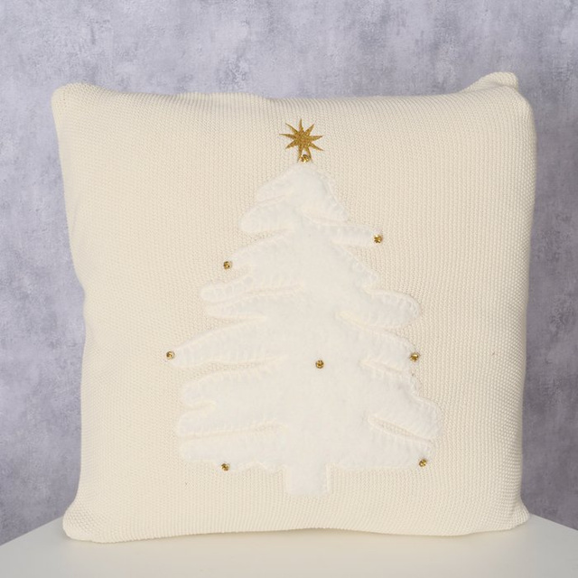 Perna decorativă cu brad JOULU, 50 x 50 cm