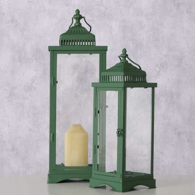 Set 2 lanterne Kent verde