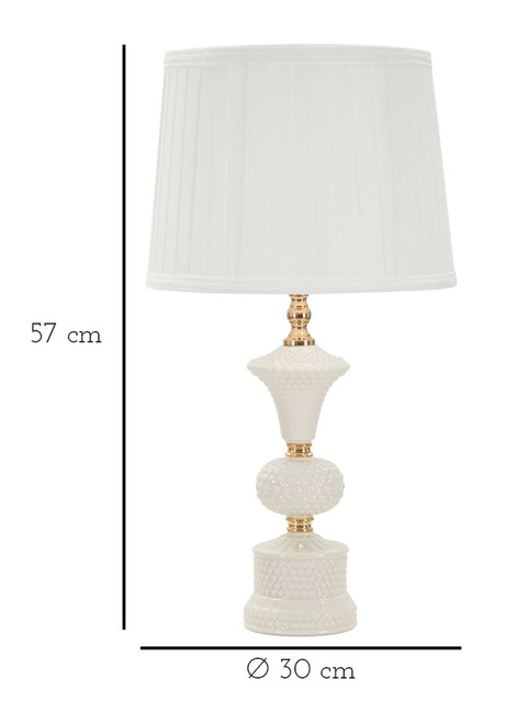 Lampă de birou cu bază decorativă CASERTA, 57 cm