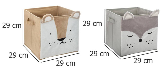 Recipient textil LION, pentru copii, 29x29x29 cm