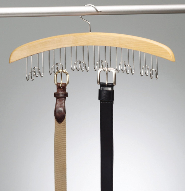 Suport pentru curele, 12 curele, umeraș, ZELLER, alb