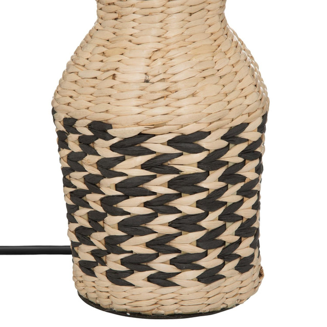 Lampa cu abajur Hyacinth, baza impletita, 49 cm