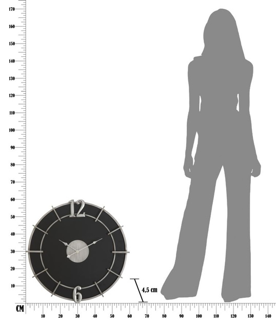 Ceas de perete GLAM, Ø 60 cm