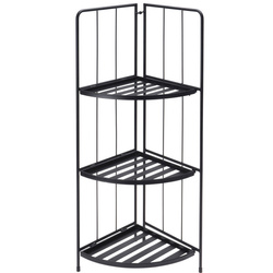 Suport ghivece de colt cu 3 rafturi, 90 cm