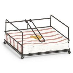 Suport pentru servetele, metalic, 17 x 17 x 9 cm, ZELLER