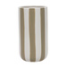 Vaza din ceramica cu dungi verticale groase, Ø 12 x 20 cm