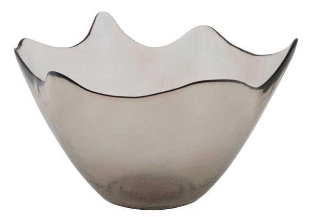 Bol decorativ din sticla reciclata, Ø 30 cm