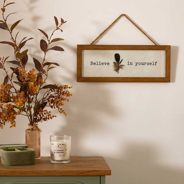 Decor de perete într-un cadru YONA, 38 x 15 cm