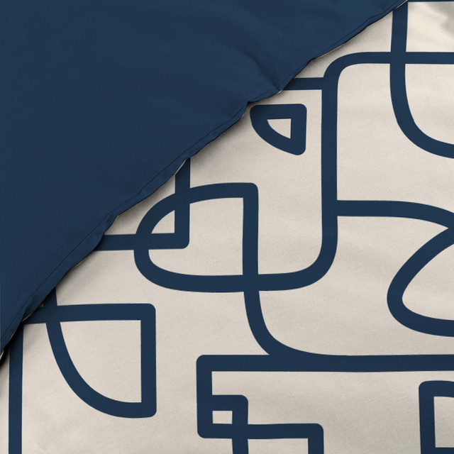 Set lenjerie de pat bumbac LABYRINTHE, 240 x 220 cm