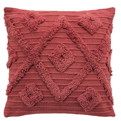 Fata de perna decorativa ZELIE boho, bumbac, 40 x 40 cm