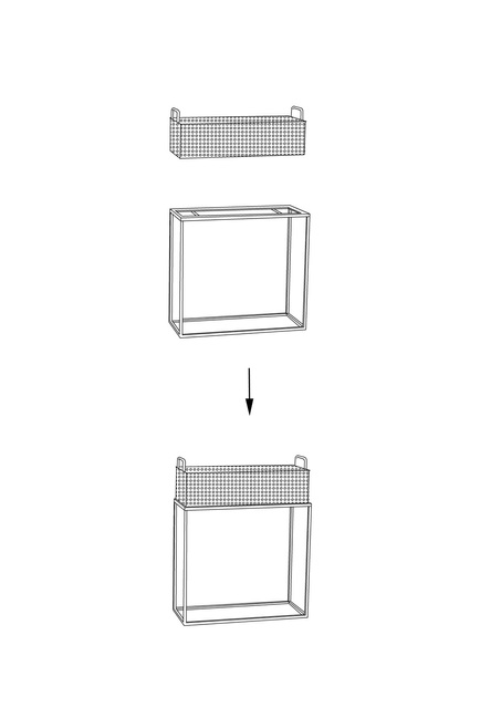 Ghivece din plasă metalică pe suport