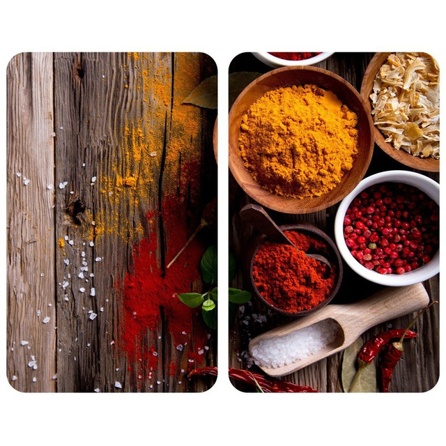 Plăci de protecție din sticlă SPICE pentru aragaz – 2 bucăți, WENKO, spice