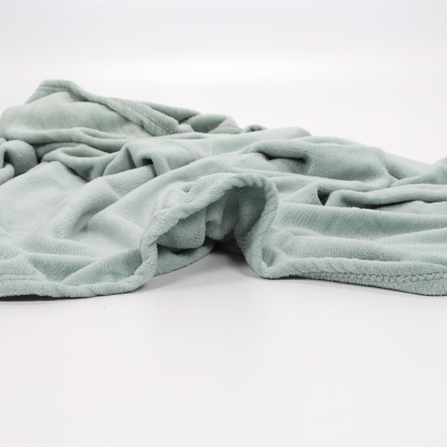 Pătură din pluș 130 x 160 cm, verde deschis