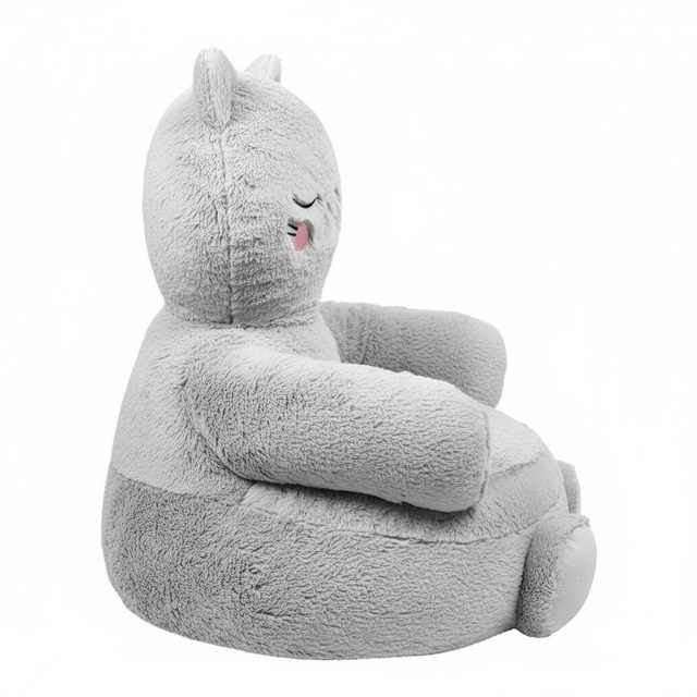 Puf pentru camera copiilor în formă de pisică, 45 x 45 cm