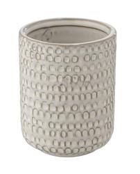 Pahar din ceramica pentru periute de dinti, Crema Pergole, WENKO