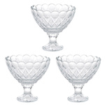 Pahar pentru înghețată deserturi DIAMOND, 3 bucăți x 200 ml