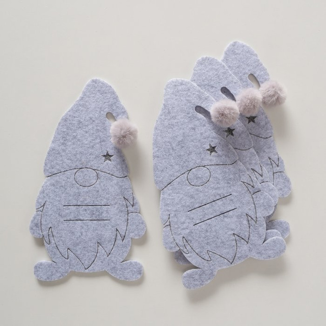 Buzunare din fetru pentru tacâmuri GNOMI, 4 buc.