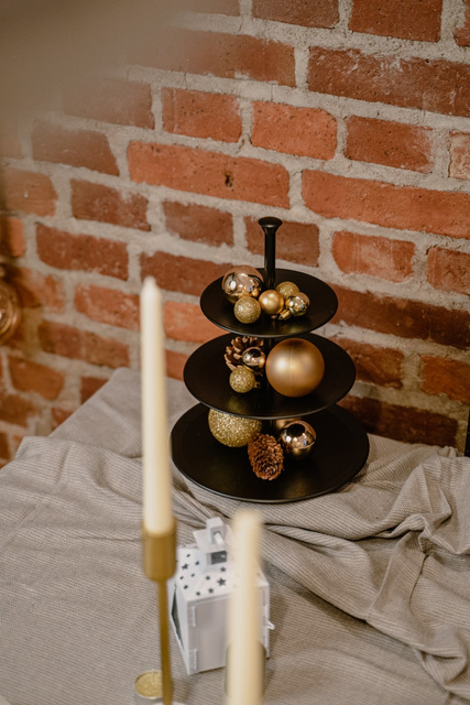 Platou metalic cu 3 niveluri, Ø 25