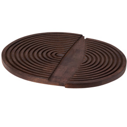 Tăviță de tăiat din lemn de mango, rotundă, 49 x 33 cm, model 2