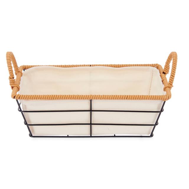 Lădițe albe din lemn cu mânere MOON, 3 bucăți