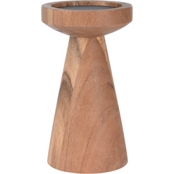 Sfeșnic din lemn, 18 cm, lemn de salcâm