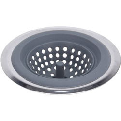 Sita chiuvetă din silicon, Ø 13 cm, gri